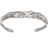 Or Paz Sterling Silver Evil Eye Charm Dangle Cuff Large